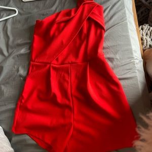 Dynamite red romper